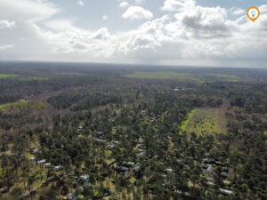 Camping De Rimboe vanuit de lucht