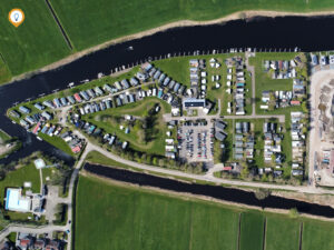 Camping Tussen de Diepen vanuit de lucht