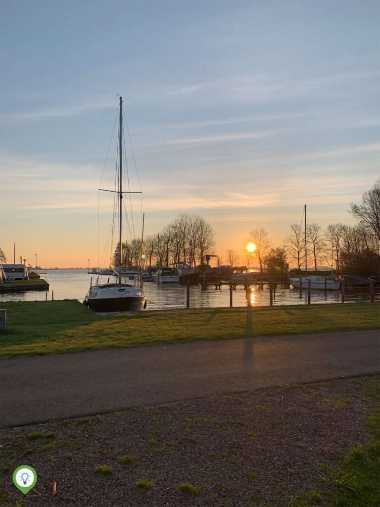 Zonsopkomst bij Camping De Potten