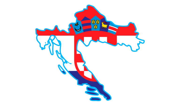 Land en vlag Kroatië