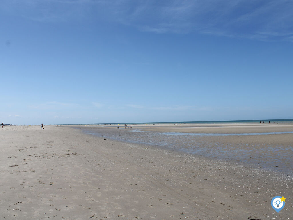 Het mooie strand aan de Noordzee in Cucq