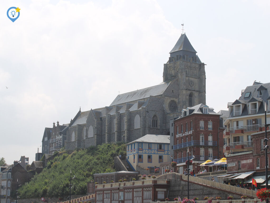 Mooie gebouwen in het centrum van Tréport