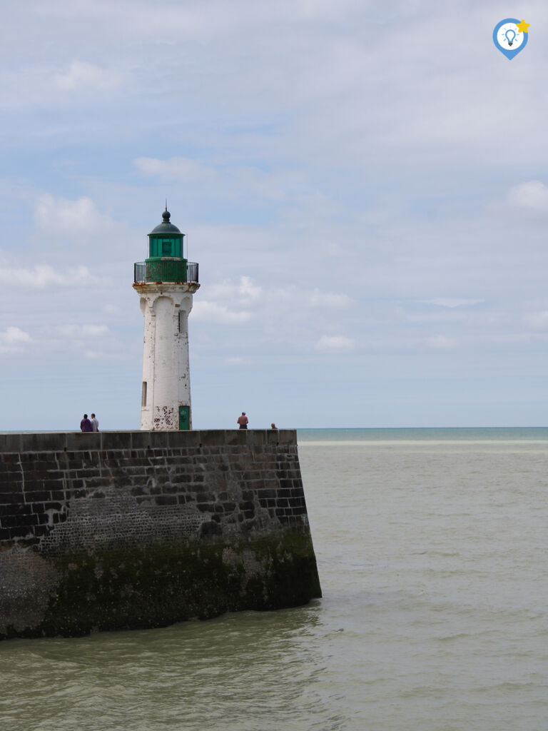 De vuurtoren in Saint-Valery-en-Caux