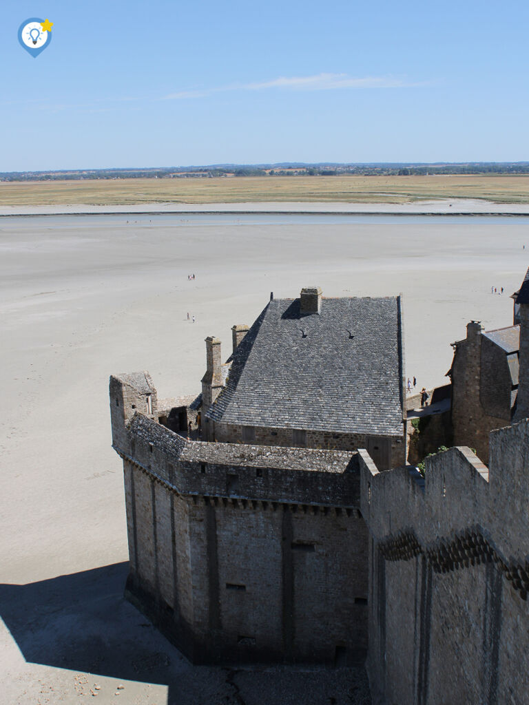 Uitzicht vanaf de muur in Saint-Michel